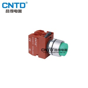 Interruptor de Botón Pulsador Convexo Auto-Reajustable CNTD Changde C2PNH, Apertura de 22, Material Plástico y Metálico para Control - Product Image 1