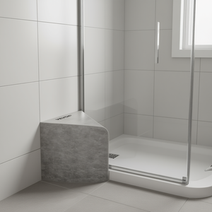 Siège d'angle de douche Vevor 22,4 x 16 x 20 gris, équipement de sécurité robuste pour salle de bain, compatible carrelage - Product Image 2