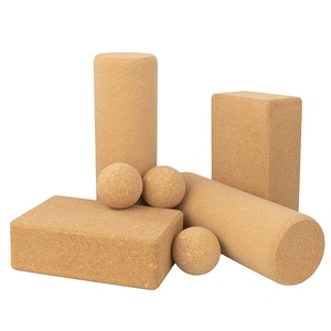 Rol gabus Yoga busa padat alami, rol olahraga 30cm 60cm 90cm - Product Image 2