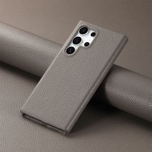 Per Samsung S25 custodia protettiva semplice colore solido Litchi modello per Samsung S24 A56 custodia per telefono cellulare - Product Image 3