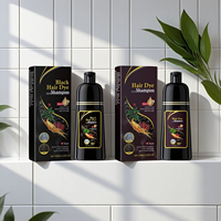 Shampoo colorant capillaire noir magique naturel OEM Rapid Care, shampooing colorant capillaire avec bulles