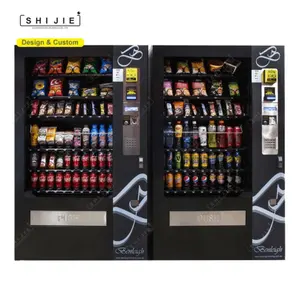 Distributore automatico combinato di bevande snack in vetro anteriore antiappannamento ad alta tecnologia per fornitore automatico di alimenti e bibite analcoliche