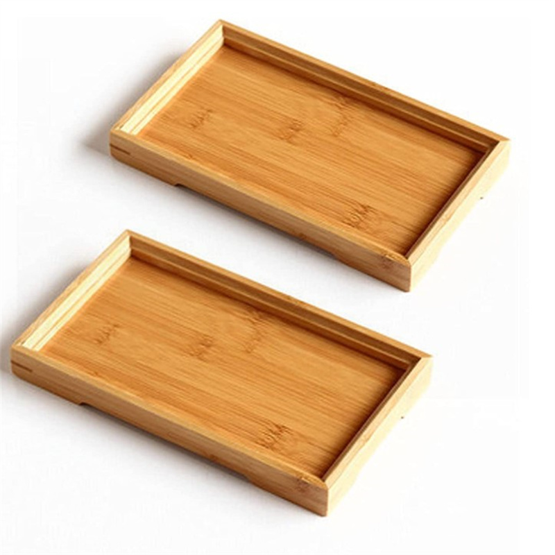 Оптовая продажа, деревянный бамбуковый поднос под заказ, деревянный поднос для хранения мелочей