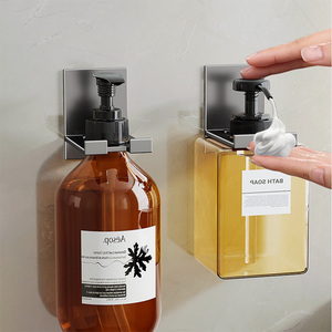 Soporte negro para dispensador de botellas, soporte para champú, estante de baño, organizador, gancho, artículos para el <span class=keywords><strong>hogar</strong></span> - Product Image 1