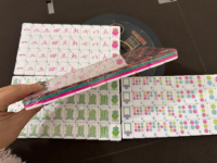 Jeu de tuiles de mahjong américain de luxe personnalisé de qualité supérieure, grande taille, en acrylique, moderne, pour jeu de table familial, résistant à l'eau, durable, portable, 4