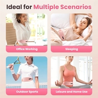 Anpassbarer Intelligenter Taillenmassagegürtel Kabellos mit Digitalanzeige Bauchmassagegerät Menstruations-Wärmepad zur Schmerzlinderung