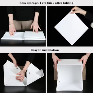 เต็นท์ถ่ายภาพพับได้25ซม. คุณภาพสูงและชุดกล่องไฟเติมได้สะดวกอุปกรณ์เสริมสำคัญสำหรับสตูดิโอถ่ายภาพ - Product Image 6