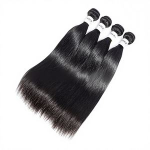 Nouvelle Arrivée - <span class=keywords><strong>Cheveux</strong></span> Humains Brésiliens 9A Véritables, Tissage à la Main, Lisses, <span class=keywords><strong>Cheveux</strong></span> Remy en Paquets pour <span class=keywords><strong>Coiffure</strong></span> Professionnelle en Salon - Product Image 4