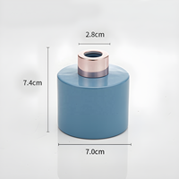 Bouteille diffuseur de parfum HONGYU de luxe 100 ml en verre rond, couleur personnalisée avec bouchon à vis plat et bâtonnets noirs