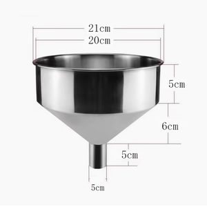 Corong besar baja tahan karat 304 corong kimia industri non-magnetik dengan corong pompa elektrik mulut besar untuk pengisian bahan bakar - Product Image 6