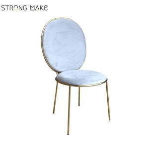Hôtel <span class=keywords><strong>restaurant</strong></span> ou café utilisation velours tissu sans <span class=keywords><strong>bras</strong></span> chaise de table à manger - Product Image 1