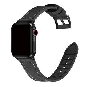 Correa de reloj híbrida de cuero CM TPU Los más vendidos <span class=keywords><strong>Correas</strong></span> de reloj de cuero genuino Banda de bucle para <span class=keywords><strong>Apple</strong></span> <span class=keywords><strong>Watch</strong></span> Series <span class=keywords><strong>7</strong></span> 6 5 4 3 2 1 Se - Product Image 5
