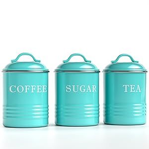 Metal Round Shape Tinplate Powder Coating <strong>Coffee</strong> <strong>Tea</strong> <strong>Sugar</strong> Powder Coating <strong>Coffee</strong> <strong>Tea</strong> <strong>Sugar</strong> Air Tight Storage <strong>Canister</strong> Pink - Product Image 6