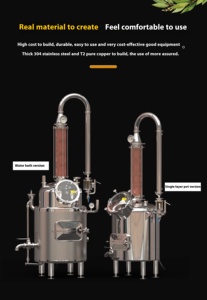 304 acier inoxydable pur cuivre huile essentielle pure <span class=keywords><strong>rosée</strong></span> Machine whisky <span class=keywords><strong>vin</strong></span> brasseur équipement de Distillation - Product Image 3