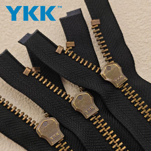 Vente d'usine <span class=keywords><strong>YKK</strong></span> #<span class=keywords><strong>8</strong></span> #5 Bronze Métal Zipper Open-end Haute Qualité Longueur Personnalisée pour Vêtements Veste Pantalon Jeans - Product Image 2