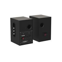 Haut-parleur actif de bureau avec entrée AUX et Bluetooth personnalisable, son Hi-Fi, haut-parleur d'étagère, système de haut-parleurs multimédia