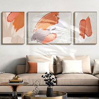Vente en gros de cadres décoratifs personnalisés pour la maison, œuvres d'art de luxe, triptyque mural, peinture en porcelaine de cristal pour la maison