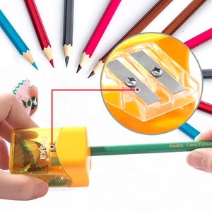 <span class=keywords><strong>Taille</strong></span>-<span class=keywords><strong>crayon</strong></span> FOSKA à double trou, pour crayons de couleur et crayons de <span class=keywords><strong>maquillage</strong></span>, <span class=keywords><strong>taille</strong></span>-<span class=keywords><strong>crayon</strong></span> à deux trous pour adultes, école, classe, maison, bureau - Product Image 3