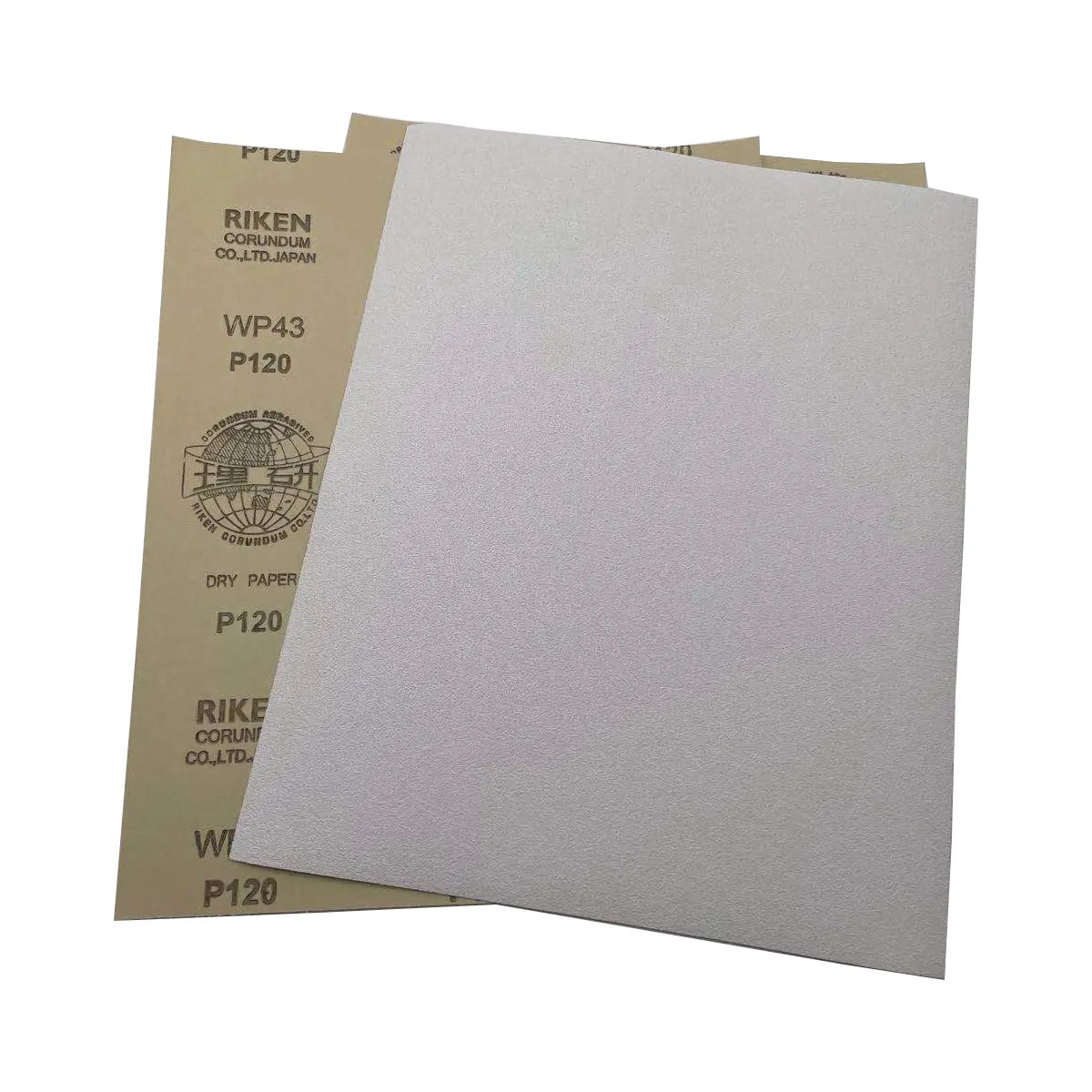 RIKEN WP43 White Coated Wet and Dry Abrasive Sand Paper Sheet for Sanding Hand Polishing Latex Paper