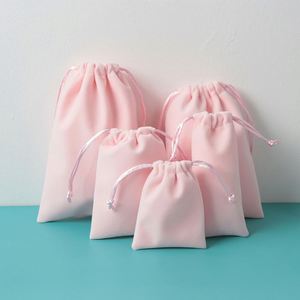 Sac à cordon en velours recyclable 2026, idéal pour bijoux, sac anti-poussière, sac cadeau, dés en satin, impression de logo personnalisé, sac à vin – Nouvelle collection en promotion - Product Image 2