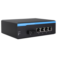 Commutateur réseau Ethernet industriel Gigabit 4 + 1 5 ports 9V 12V 24V 48V Mini rail DIN extérieur 10 100 1000M