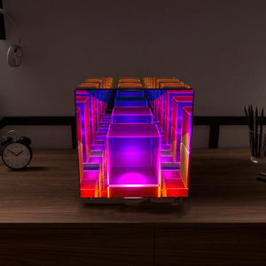 Lámpara de Mesa LED de Metal, Neón Moderno, Control Remoto, Flexible, Eléctrica, 5V, Decoración para Sala de Estar, Luz Nocturna Creativa Ajustable - Product Image 6