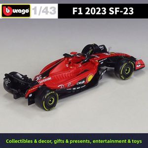 Modèle de voiture de course de Formule 1 rouge à l'échelle 1:43 en alliage métallique moulé sous pression, style F1, pour collectionneurs, jouet de présentation - Product Image 3