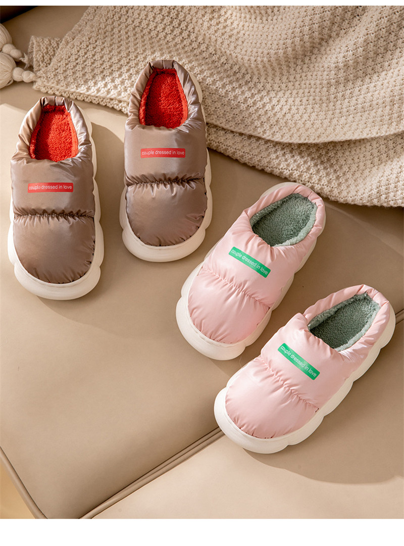 Women Winter Warm Indoor Slippers Men Fuzzy House Slippers Wholesale