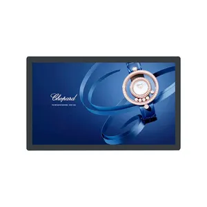 55 inch wall mount ultra slim metal frame lcd capacitive touch screen monitor case display