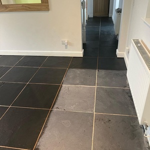 300x600mm giá rẻ đá tự nhiên màu đen <span class=keywords><strong>Slate</strong></span> gạch Bluestone tấm Tường cho sân - Product Image 1