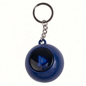 Custom <b>Personalized</b> Magic 8 Ball Toy Mini Prophecy Fortune Telling <b>Keychain</b> Made of Durable ABS Material - Product Image 2