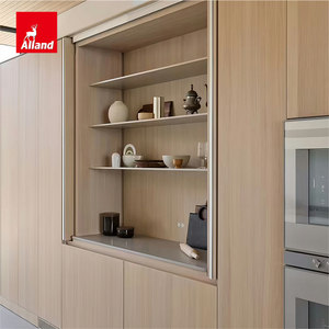 Alland - Prezzo Competitivo, Sistema Scorrevole Doppio in Rovere Fumé, Porta a Scomparsa, Idee <span class=keywords><strong>per</strong></span> Piani di Lavoro e Mobili da <span class=keywords><strong>Cucina</strong></span> - Product Image 2