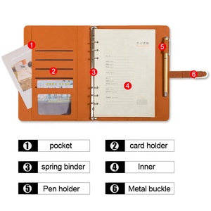 A4 A5 A6 بو أغطية جلد دفتر مخصص مطبوعة Oem جيب دفتر اليومية مخطط المجلات - Product Image 3