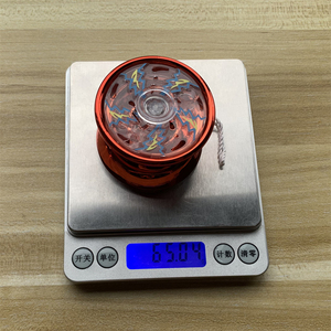 Jouets de combat classiques pour enfants, <span class=keywords><strong>yoyo</strong></span> magique en métal allié avec logo personnalisé, design coloré en plastique, lumière LED clignotante, bille à roulement, nouveau - Product Image 4