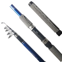 Canne à pêche télescopique Byloo Bolognese Shandong Telepartner en fibre de verre E-glass 24T carbone 3,6 m