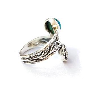 แหวนเงินแท้ 925 ประดับพลอยสีน้ำเงิน แหวนเงินแท้ทำมือ คอลเลคชั่น Blue Copper Tq แหวนเงินคุณภาพดี ราคาขายส่ง - Product Image 5