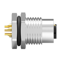 Conector Hembra Automotriz de Latón y Nylon de 3 Pines, Redondo, 7/8'', IP67, Impermeable, Cable Moldeado, 220A 250V, Superventas