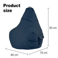 Bateau d'extérieur Voile Pouf Chaise Pêche en mer Pouf Chaise Étanche Pouf Housse