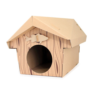 Pet oyuncaklar uzun oluklu kağıt kedi tırmalama sütunu ev kedi oyuncak kule kedi için karton tırmalama oyuncağı ev - Product Image 6