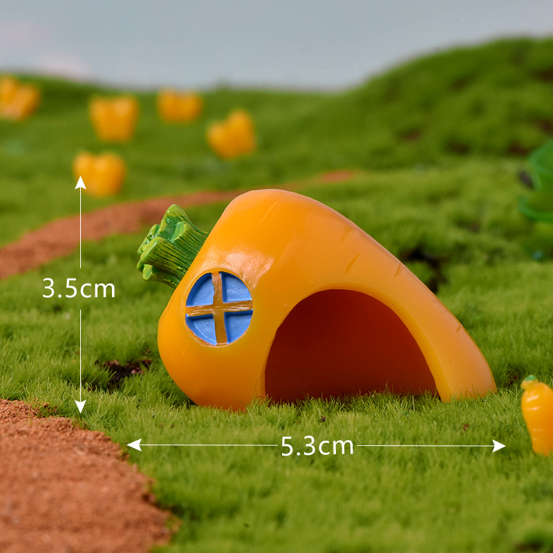 Set Di 21 Statuette Coniglietto In Resina – Mini Figure Con Carote E Accessori, Per Giardino, Bonsai E Micro Paesaggi
