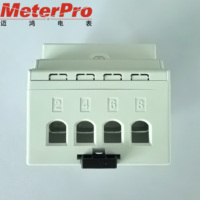 Module multifonction triphasé 4P 3 phases RS485 MODBUS-RTU électricité énergie kWh Compteur 50/60hz avec installation sur rail DIN