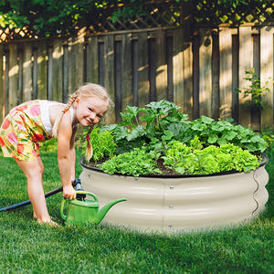 Litthing — Kit de lit de jardin polarisé, 17 pouces de haut, en métal surélevé, réservoir d'herbe, jardinière pour légumes - Product Image 2