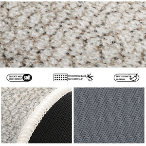 Tappeto in Polipropilene a Pelo Corto Migliorato, Lavabile, Antiscivolo, Insonorizzante, con Bordo Rifinito, per Casa, <span class=keywords><strong>Hotel</strong></span>, Camera da Letto, Soggiorno, Decorazione Pavimenti - Product Image 3