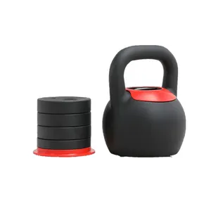 Nuovo Design di fabbrica attrezzatura da palestra Kettlebell regolabile per sollevamento pesi in ghisa d'acciaio