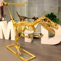 Réplique du squelette de dinosaure doré, 25 cm, nouveau design, chinois