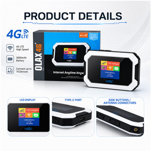 เราเตอร์พกพา OLAX MT80 4G ปรับแต่งได้ ความเร็ว 150Mbps ฮอตสปอตไร้สายแบบพกพา รุ่นใส่ซิมการ์ด รองรับ LTE มาตรฐาน - Product Image 3
