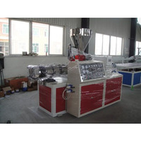 Línea de producción de paneles de techo de perfil de plástico PVC máquina de extrusión de doble tornillo