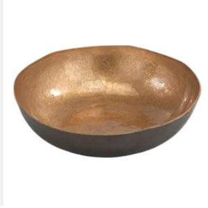 Bol à fruits royal contemporain Finition moderne Designer Fruit Servant des collations Bol à chocolat en métal - Product Image 1