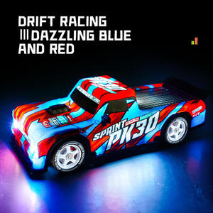 Coche de Carreras a Escala 1:16 con Control Remoto, Modelo de Juguete con Luces, Alta Velocidad, <span class=keywords><strong>Radiocontrol</strong></span>, Teledirigido - Product Image 4