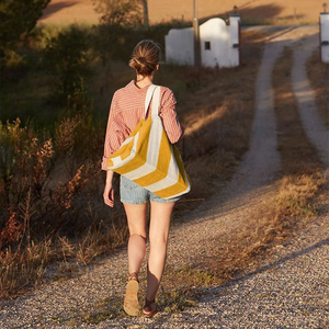 <span class=keywords><strong>Sac</strong></span> à bandoulière de voyage pour femmes avec logo personnalisé <span class=keywords><strong>sac</strong></span> fourre-tout en tissu éponge <span class=keywords><strong>sac</strong></span> de <span class=keywords><strong>plage</strong></span> en coton - Product Image 2